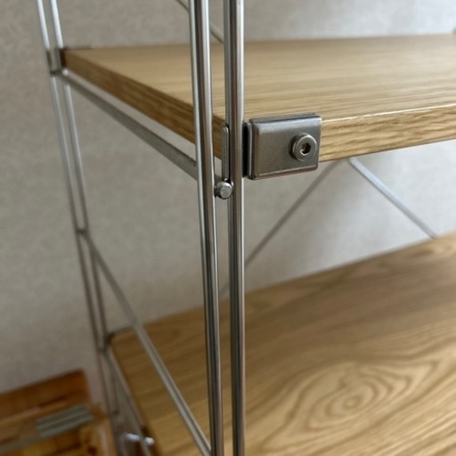 無印良品　オーク材スチール棚　　美品