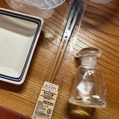『お話し中』【中古】食器、ガラス醤油差しなどの画像