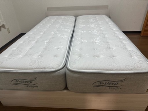 ダブルベッド　Nスリープ　マットレスのみ