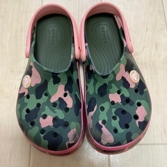 クロックス　可愛い迷彩柄サンダル