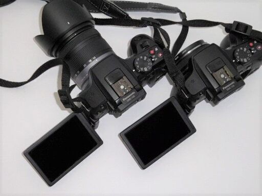 LUMIX G6 DMC-G6 レンズ付 2台セット、32GSDカード2枚付、 肩掛カメラケース付 、純正バッテリー 稼働品 お買い得品！