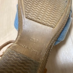 sugasuga可愛いデニムのサンダル　20㎝の画像