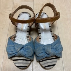sugasuga可愛いデニムのサンダル　20㎝