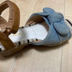 sugasuga可愛いデニムのサンダル　20㎝の画像