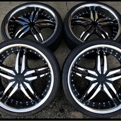値下げ［美品22㌅］タイヤ•ホイール4本セット265/30R22