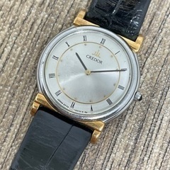 [中古/現状品]クレドール セイコー 腕時計 SS/18k/14k コンビ/2F70-0020の画像