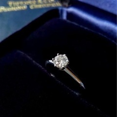⭐︎値下げ⭐︎TIFFANY ダイヤモンドプラチナリングの画像