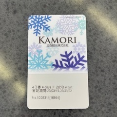 ルスツ  1日リフト券   3月22日限定‼︎