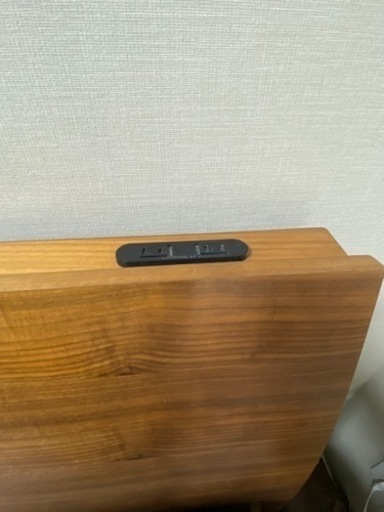 引越し期日近いためお値下げ！ニトリ　ウォルナット　ダブル　ベッドフレーム