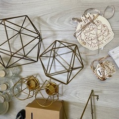 ‼️限定値下げ‼️ 結婚式グッズ　IKEA キャンドル立て　オブジェ　ガーランド　アンティークの画像