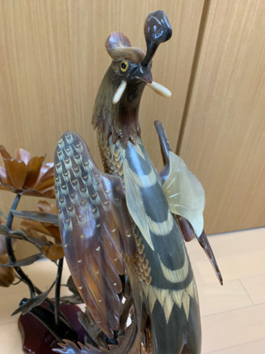 孔雀置物