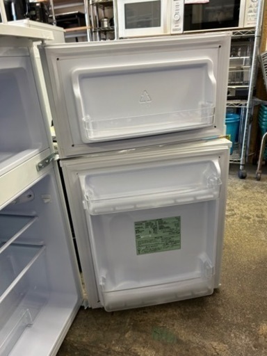 万代店　美品　【ノンフロン冷凍冷蔵庫】AF-81W アイリスオーヤマ 2019年製 中古