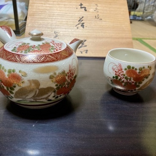 九谷焼 茶器 ショップ 明治九谷焼茶器セット（急須・湯冷湯呑み5個