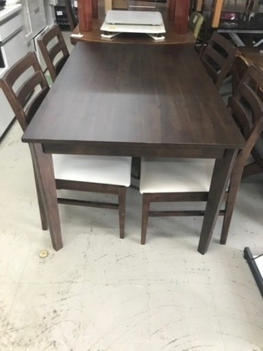 取引場所　南観音　K 2303-801 ナフコ　ダイニングテーブルセット　イス4脚セット　中古美品