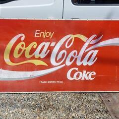 コカ・コーラ ホーロー看板 当時物 ヴィンテージ 昭和レトロ 引...