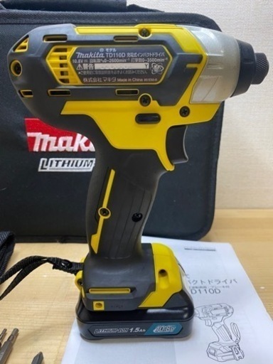 マキタ　TD110D 10V 充電式インパクトドライバ