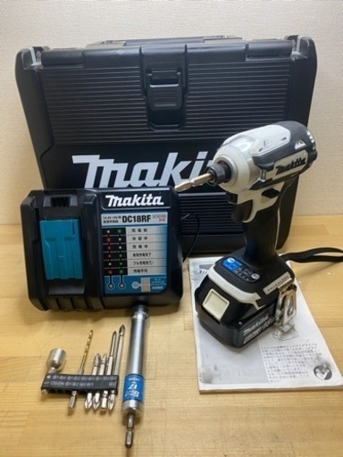 中古 マキタ　TD171D 18V インパクトドライバ　白　セット