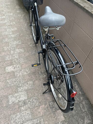 リサイクルショップどりーむ荒田店　No633 エコNo15877X 自転車　26インチ　黒　シンプルママチャリ♪　LEDライト付き♪