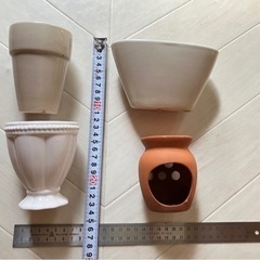 今月末処分＊陶器3点アロマポット1点セット
