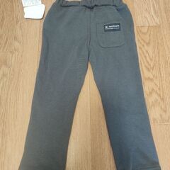 楽育☆新品未使用タグ付き！通園通学ストレッチパンツ［グレー/100サイズ］定価約1000円の画像