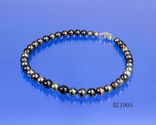 8.0～10.8 mm 南洋黒蝶真珠 ネックレス 鑑別付