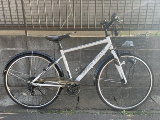 通勤快速　通学にも！　スポーツバイク　700C ７段変速　オートライト　龍ヶ崎