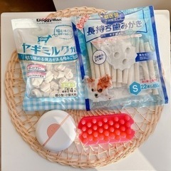 小型犬　ブラッシンググッズ、おやつ、ガム