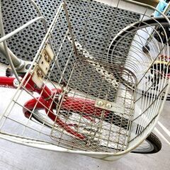 26インチ 自転車 6段変速 荷台付き a.n.design works 赤 レッド