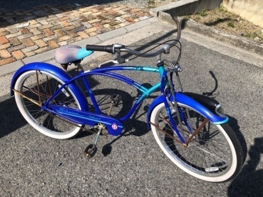 セール中 ビーチクルーザー ビーチクルーザー 自転車 22インチ 引取り