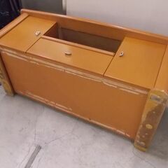 センターテーブル 幅122cm 重厚感 リビングテーブル 扉 引出付き テレビ台やサイドボードにも 家具 札幌市東区 新道東店の画像
