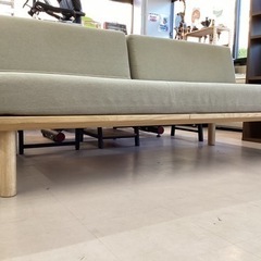 美原店 無印良品 オーク材 デイベッド 2P ワイドソファ ソファベッド