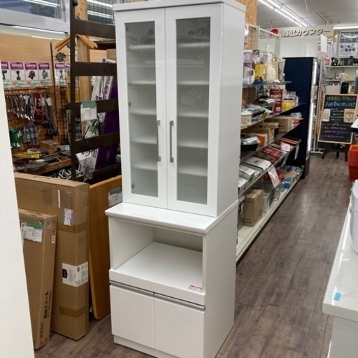 ニトリ 食器棚 レジューム 60TG-H ロータイプ 幅60cm NITORI キッチンボード