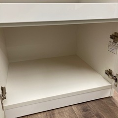 ニトリ 食器棚 レジューム 60TG-H ロータイプ 幅60cm NITORI キッチンボードの画像