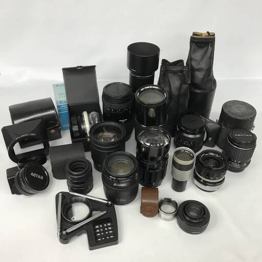 BNC1/39　カメラ アクセサリ レンズ 色々まとめて 19点 接写レンズ 特殊レンズ 一眼 NIKON CANON KOMURA Tokina Kenko TAKUMAR walz 他