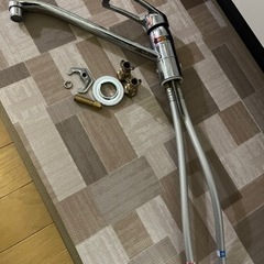 シングルレバー混合栓+分水孔コック+シングルCB-SMD6