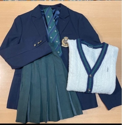 値下げ！イーストボーイ 紺ブレザー・スカート・カーディガン・ネクタイセット