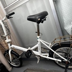 【コンパクト】折りたたみ自転車　便利なカゴ付き！