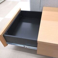 札幌市清田区/状態良好 モリタインテリア センターテーブル LT-46937 サイド収納 生活家具 の画像