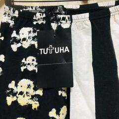 tutuhaチュチュア スカル髑髏スパッツ レギンス　新品未使用紙タグ付きの画像