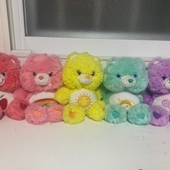 【決まりました】ケアベア ぬいぐるみ 5個セットの画像