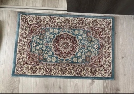 ペルシャ風　絨毯 玄関マット 約60×90cm