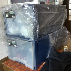 中古、押入収納ケース　引き出し式　2個
