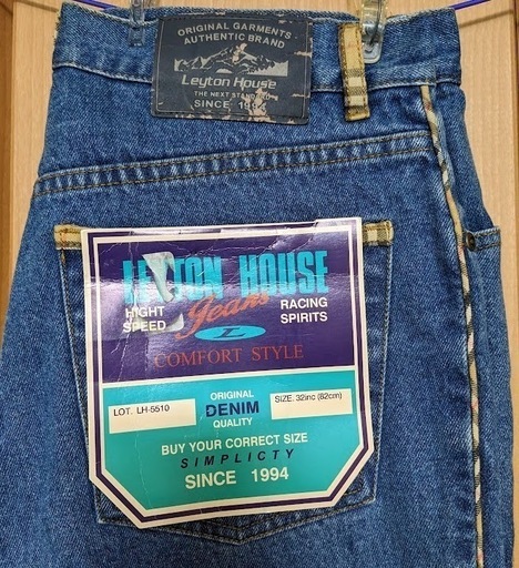 激レア！LEYTON HOUSE　1994年購入 W32インチ 新品保管品 タグ付き