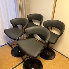 【新品未使用】ルシア バーチェア 2個セット（BK）の画像