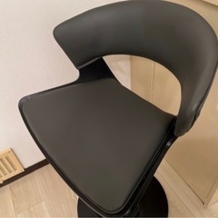 【新品未使用】ルシア バーチェア 2個セット（BK）の画像