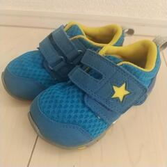 ムーンスター    13.5  青  靴