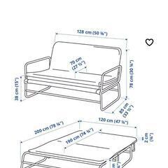 3月23日まで限定 限定IKEA HAMMARN 人気ソファベッド引っ越しにより時間がないので の画像