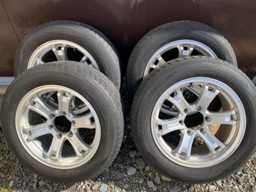 【200系ハイエース】17インチWEDSキーラーフィールドアルミホイール＆TOYOタイヤ ４本