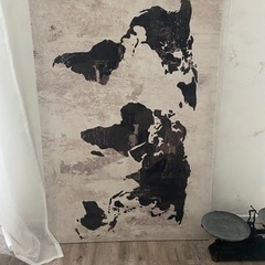 IKEA イケア　世界地図　キャンパスアート　ポスター　手渡し