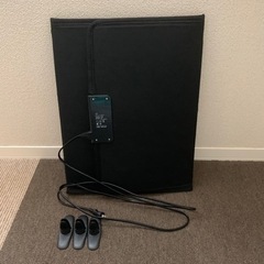 足元 パネルヒーター 黒 ブラック オフィス デスクワーク